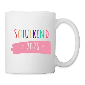 Schulkind 2026 - Tasse - Weiß - Rechts