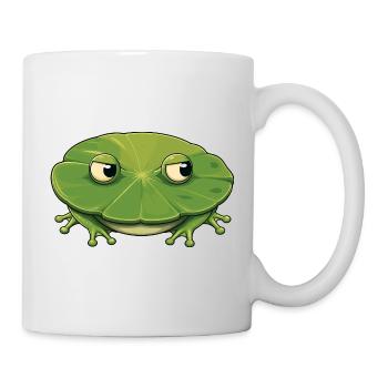 Petite grenouille sur la feuille - Mug blanc - blanc - Droite