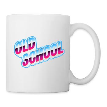 Old School Neon - Mug blanc - blanc - Droite
