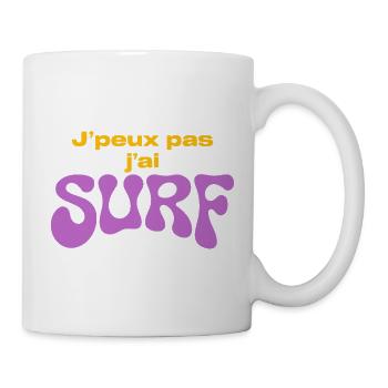 J'ai Surf Violet — Humour surfeur - Mug blanc - blanc - Droite