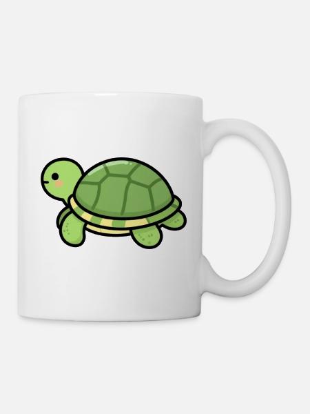 Niedliche Schildkröte Schildkröten Geschenk - Tasse - Weiß