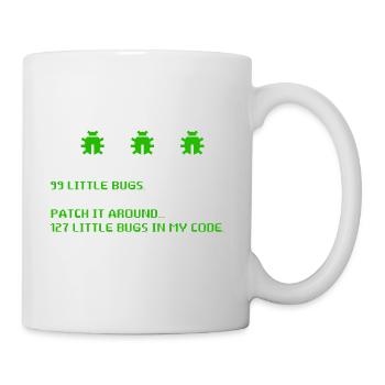 99 Little Bugs In The Code Programmer Software - Mug - white - Right