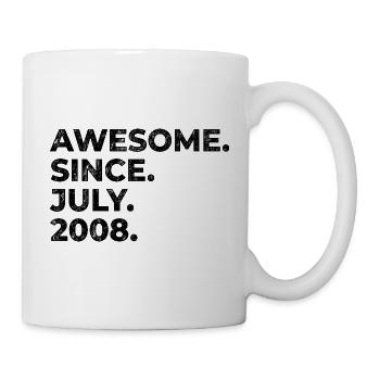 Since July 2008 – Awesome Vintage Typo - Mug - white - Right