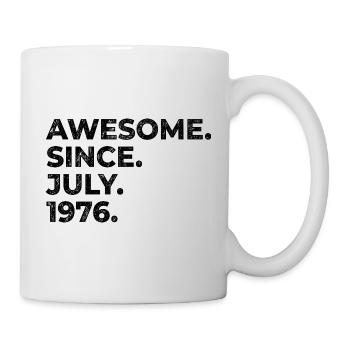 Depuis juillet 1976 – Incroyable faute de frappe vintage - Mug blanc - blanc - Droite