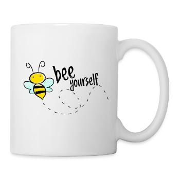 Bee Yourself Bee Saying T-Shirt - Mug - white - Right
