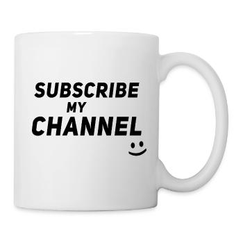 Créateur de contenu influenceur - Abonnez-vous à ma chaîne - Mug blanc - blanc - Droite