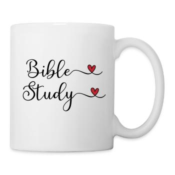 Bible Study Heart Design - Mug - white - Right