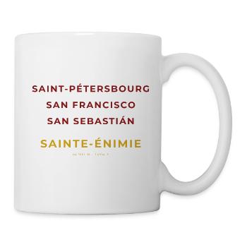 Sainte-Enimie Lozère -San Francisco -San Sebastian - Mug blanc - blanc - Droite