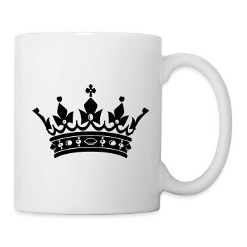 Krone - Tasse - Weiß - Rechts