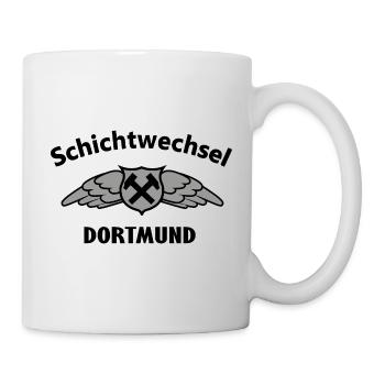 Hammerflügel Dortmund Wappen Emblem - Tasse - Weiß - Rechts