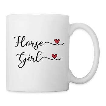 Cœur de Fille Cheval - Mug blanc - blanc - Droite