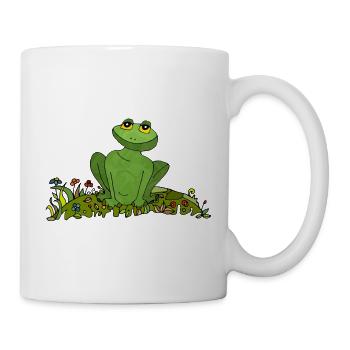 Grenouille - Mug blanc - blanc - Droite