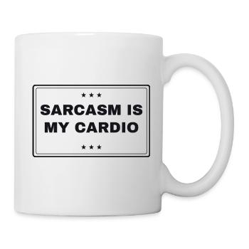 Sarcasm Is My Cardio - Fitness Saying - Mug - white - Right