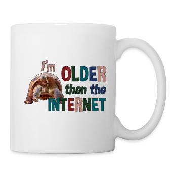 I’m older than the Internet - Schildkröte - Tasse - Weiß - Rechts
