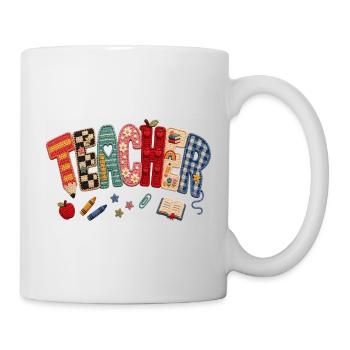 Crochet Teacher Patchwork - Mug - white - Right