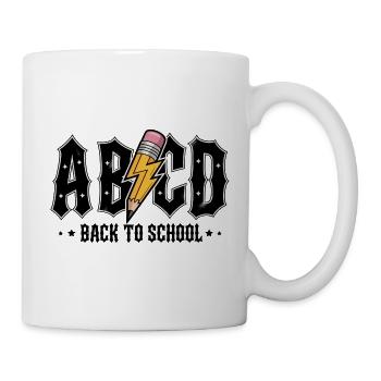 ABCD Zurück-zur-Schule-Graffiti - Tasse - Weiß - Rechts