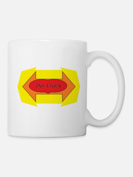Das Crazy Comic-Arcade Design - Tasse - Weiß