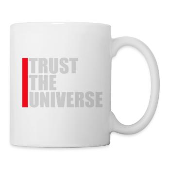Trust The Universe Spiritual Universe Quote Logo - Mug - white - Right
