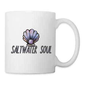 Art de la coquille d’âme salée - Mug blanc - blanc - Droite