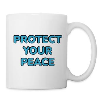 Protégez votre paix - Mug blanc - blanc - Droite