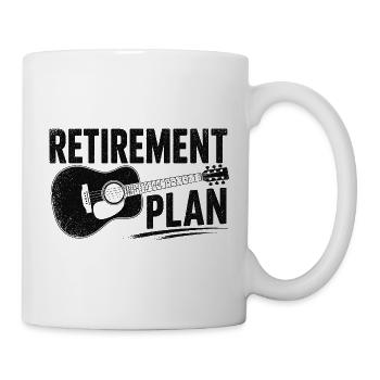Retirement Plan Guitar - Tasse - Weiß - Rechts