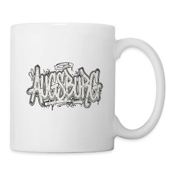 Graffiti d’Augsbourg - Mug blanc - blanc - Droite
