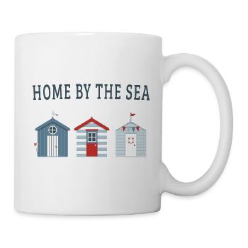 Home by the Sea – Maritime Beach Houses - Mug - white - Right
