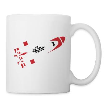 Red Rocket Graffiti Logo - Mug - white - Right