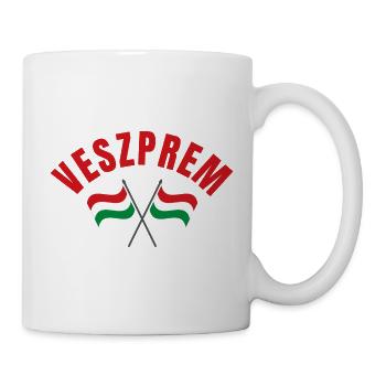 Veszprem Hungarian Flags  - Mug - white - Right
