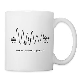 Recalcul en cours 10 ans ulysse odyssée grece  - Mug blanc - blanc - Droite
