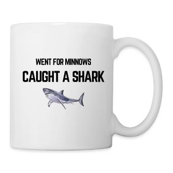 Went For Minnows Caught A Shark - Mug - white - Right