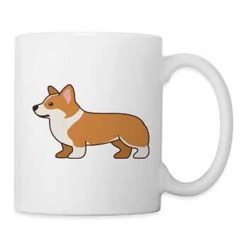Shiba Inu Cartoon Pfotenfreund - Tasse - Weiß - Rechts