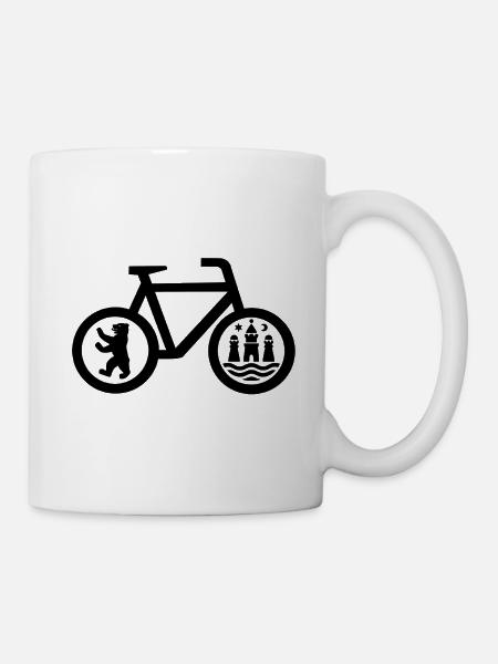 Schnellradweg Berlin Køpenhavn - Tasse - Weiß