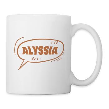 Alyssia comme prénom - Mug blanc - blanc - Droite