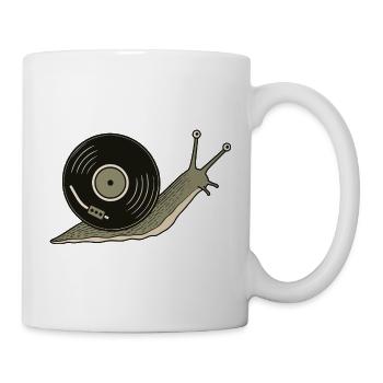 Vintage Vinyl Record Snail - Mug - white - Right