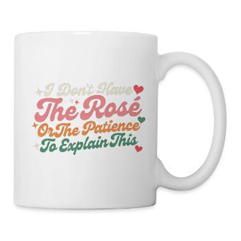 Je n’ai pas la patience d’expliquer ça - Mug blanc - blanc - Droite