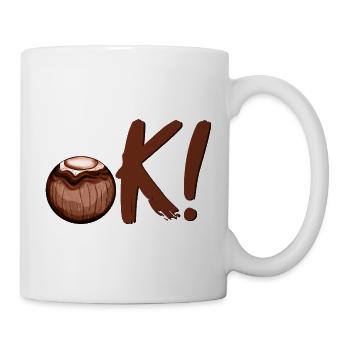 OK Sommer Kokosnuss - Tasse - Weiß - Rechts