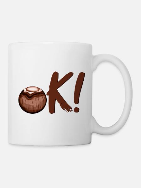 OK Sommer Kokosnuss - Tasse - Weiß