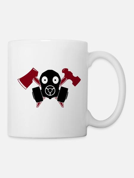Mayhem Werkzeugmacher Rot und Schwarz - Tasse - Weiß