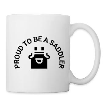 Proud To Be A Saddler (black) - Tasse - Weiß - Rechts