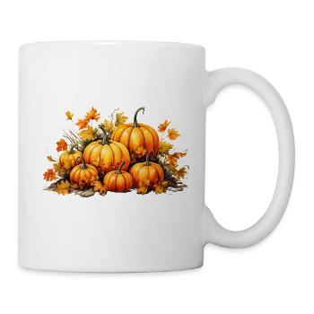 Pumpkin Set – Herbstliches Deko‑Design - Tasse - Weiß - Rechts