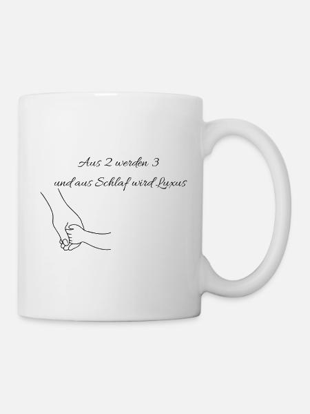 Ankündigung Nachwuchs - Tasse - Weiß