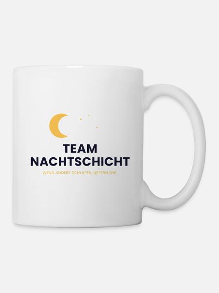 Team Nachtschicht - Tasse - Weiß