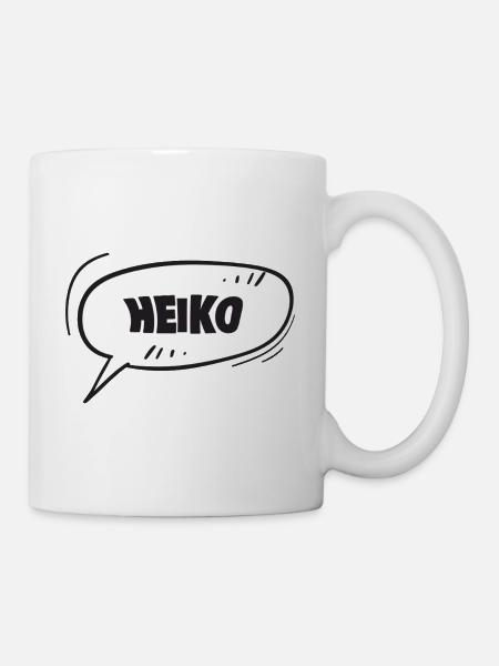 Heiko als Vorname - Tasse - Weiß