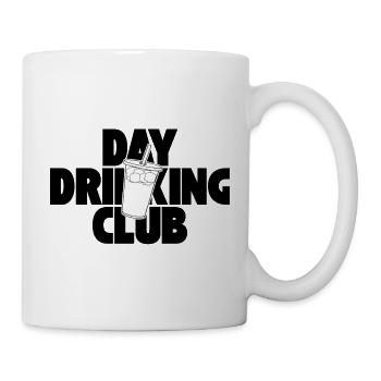 Day Drinking Club – Eiskaffee mit Statement - Tasse - Weiß - Rechts