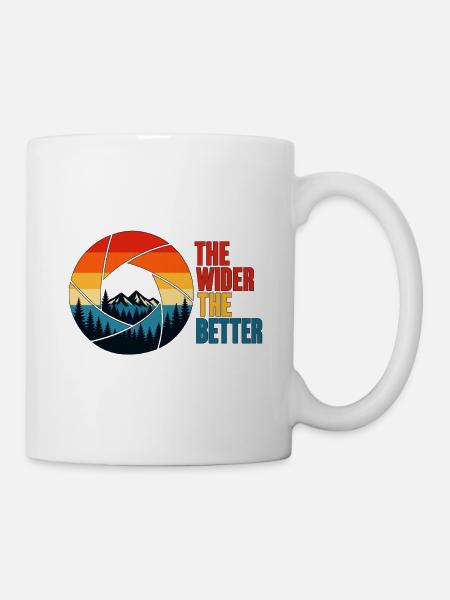 Je breiter, desto besser – Fotodesign - Tasse - Weiß