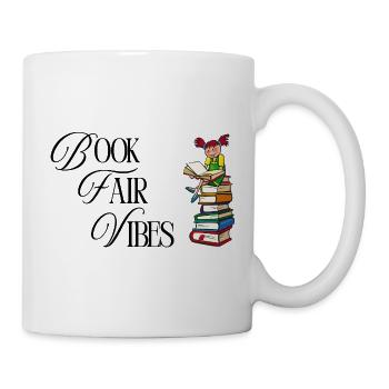 Nur Buchmesse-Vibes - Tasse - Weiß - Rechts