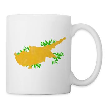 Zypern Flagge - Cyprus Travel- Flaggen Karte  - Tasse - Weiß - Rechts