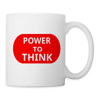 power_to_think - Tasse - Weiß - Rechts