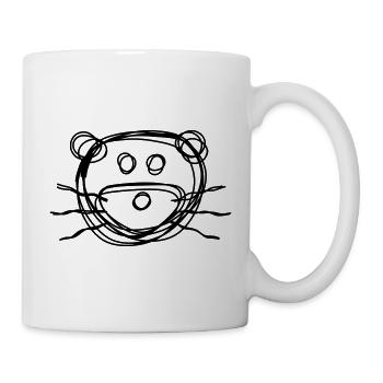 Otter handgezeichnet - Tasse - Weiß - Rechts